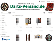 Tablet Screenshot of darts-versand.de